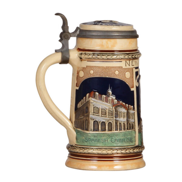Pottery & stoneware steins (three), Amberg, Dümler & Breiden, New Orleans - Image 11