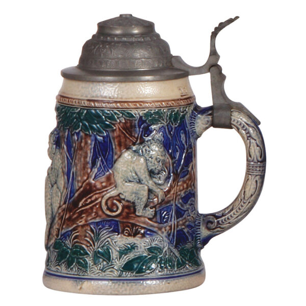 Pottery & stoneware steins (three), Amberg, Dümler & Breiden, New Orleans - Image 7