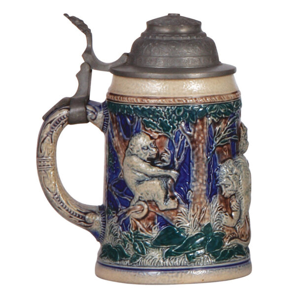 Pottery & stoneware steins (three), Amberg, Dümler & Breiden, New Orleans - Image 8