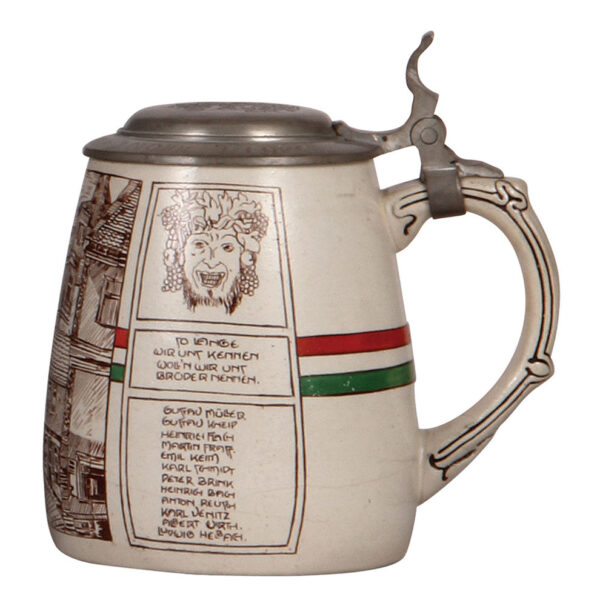 Stoneware & pottery steins (three) - Image 6