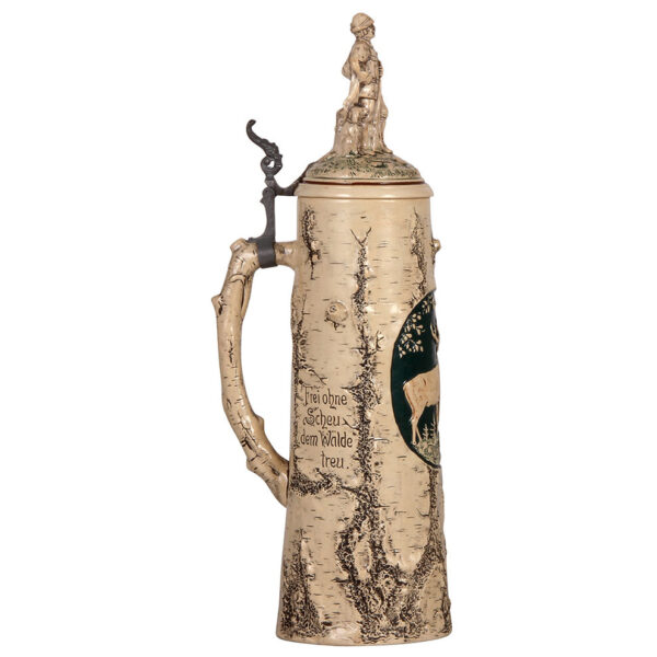Pottery & stoneware steins (three) - Image 4