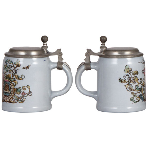 Mettlach steins (three), .5L, 663(1526), .5L, 1280 (3185),  .5L, 1145(1526) - Image 2