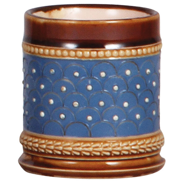 Mettlach items (three), vase, 1316, vase, 3.3" ht., 1318, match holder, 1451 - Image 4