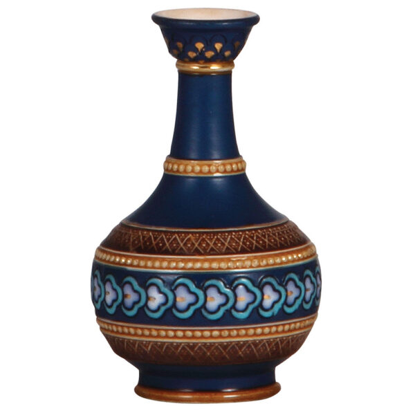 Mettlach items (three), vase, 4.1" ht., 1629, vase, 4.2" ht., 1636, stein, .25L, 1802 - Image 2