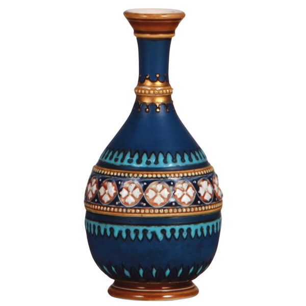 Mettlach items (three), vase, 4.1" ht., 1629, vase, 4.2" ht., 1636, stein, .25L, 1802 - Image 3