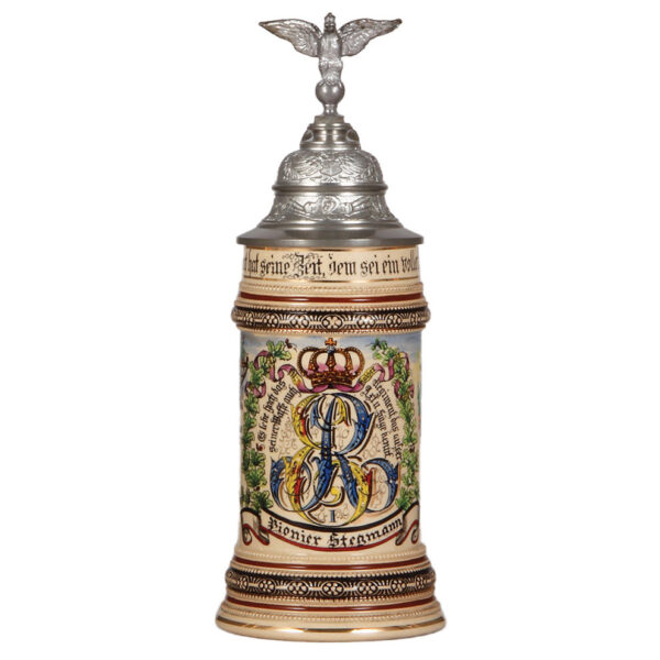 Regimental stein, .5L,  8. Co., Eisenbahn Regt Nr. 1, Berlin