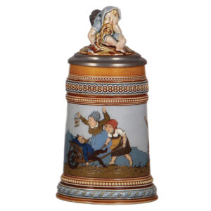 Mettlach stein, .5L, 1480, etched