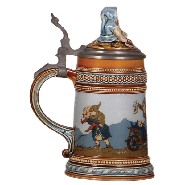 Mettlach stein, .5L, 1480, etched - Image 3