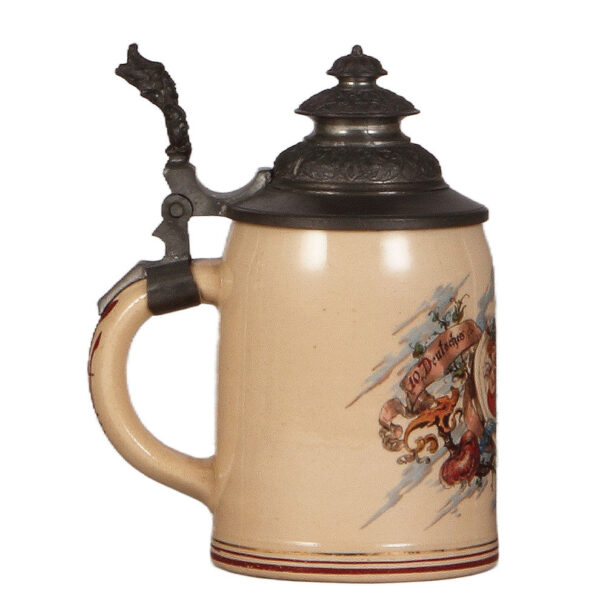 Pottery stein, .5L, 10. Deutsches Bundesschiessen, Berlin, 1890 - Image 3