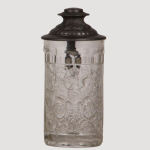 Glass stein, .5L,  relief Adler, 8. Bundesschiessen, 1884