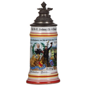 Regimental stein, .5L, Inft. Regt., Nr. 113, 1906 - 1908