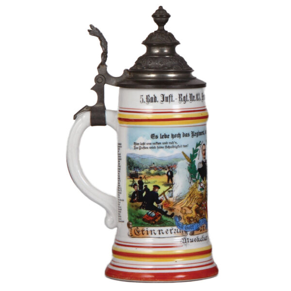 Regimental stein, .5L, Inft. Regt., Nr. 113, 1906 - 1908 - Image 3