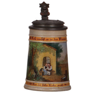 Stoneware stein, .5L, by Saeltzer