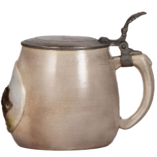 Porcelain stein, .5L, marked Schierholz, Wild Boar - Image 2