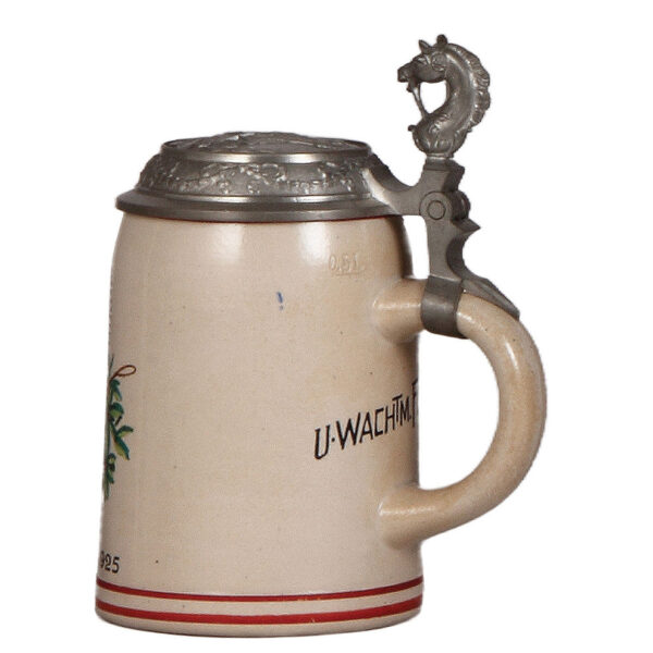Military stein, .5L, Landesp. München Streifstaffel, 1925 - Image 2