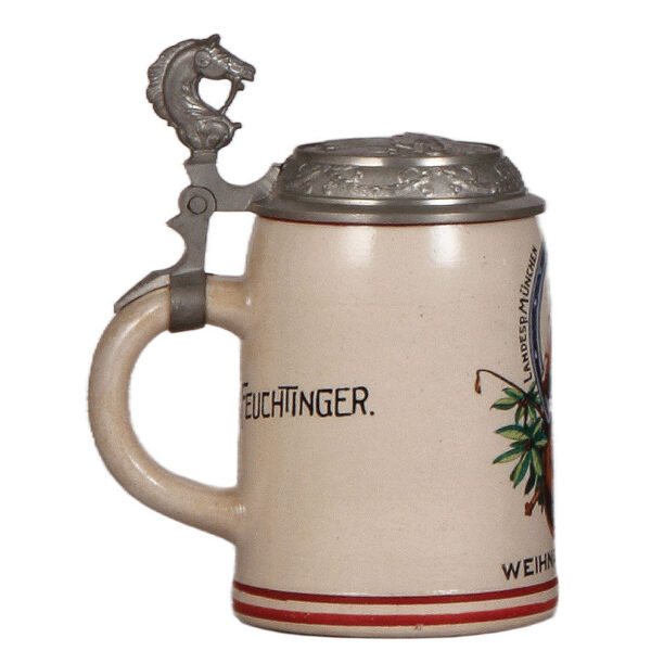 Military stein, .5L, Landesp. München Streifstaffel, 1925 - Image 3