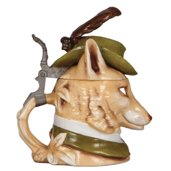 Character stein, .5L, Gentleman Fox - Image 3