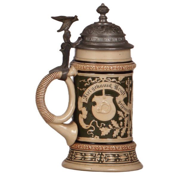 Pottery stein, .5L, Post & Telegraph - Image 3