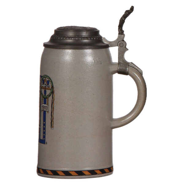 Stoneware stein, 1.0L,  100.Jubiläum des Oktoberfestes, 1810 - 1910 - Image 2