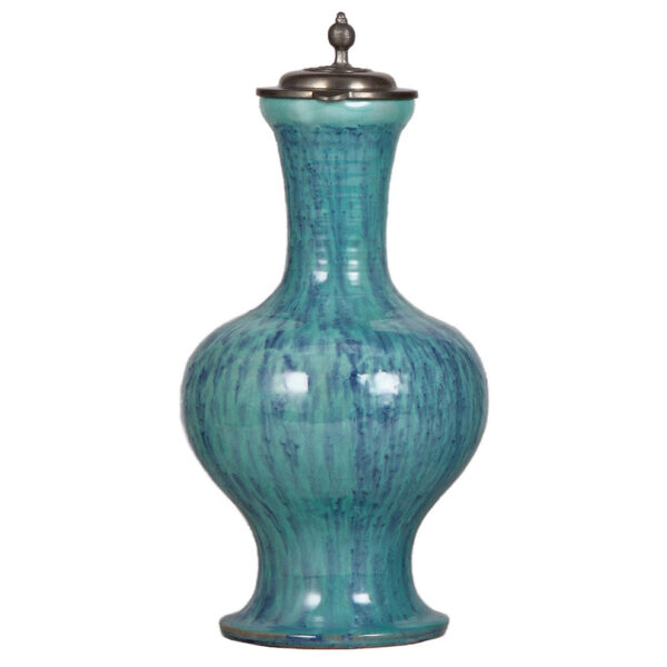 Terra cotta stein, 11.3" ht., marked Münchener Werkstätten - Image 2