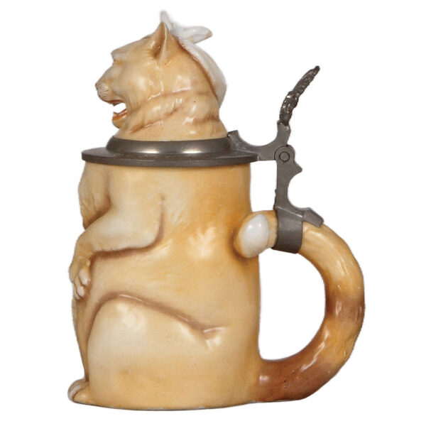 Character stein, .5L, Cat with Hangover - Image 2