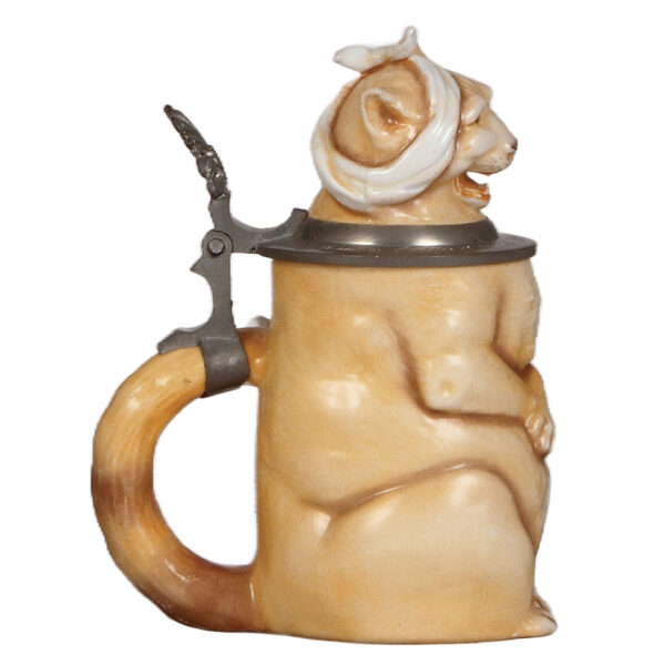 Character stein, .5L, Cat with Hangover - Image 3