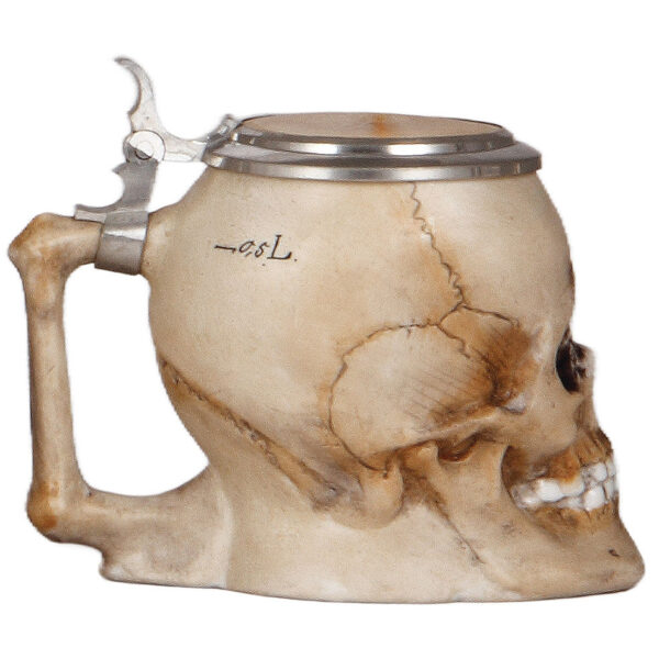Character stein, .5L, Skull - Image 3