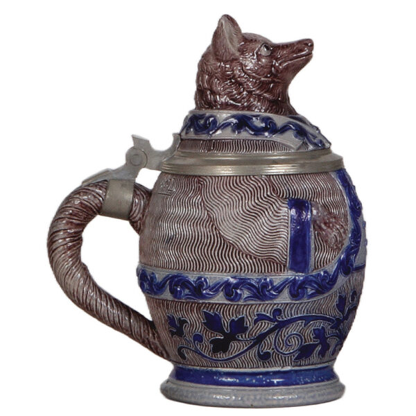 Character stein, .5L, stoneware, Fox - Image 3