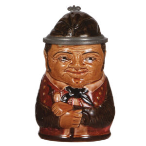 Character stein, .5L, pottery,  Man with Pipe
