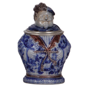 Character stein, .5L, stoneware, Fallstaff