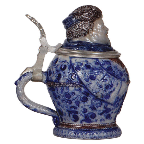 Character stein, .5L, stoneware, Fallstaff - Image 3