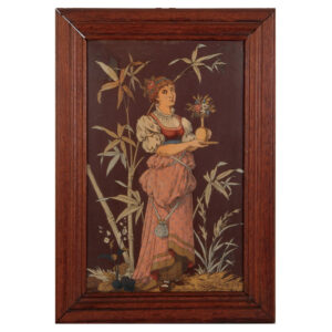 Mettlach plaque, 10.5" x 16.5", 1488