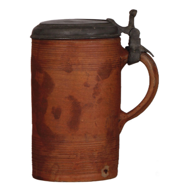 Stoneware stein, 1.0L, Walzenkrug, 1700s - Image 2