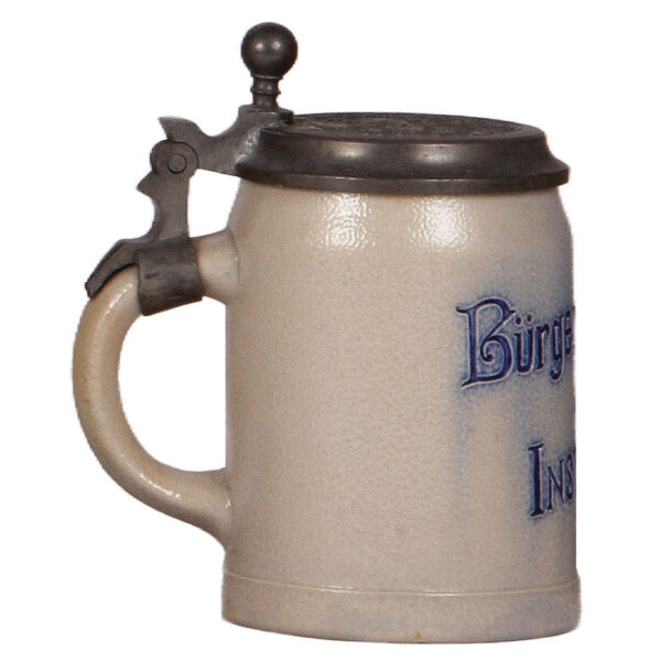 Stoneware stein, .5L, Bürger Brauhaus A.G. Insterburg (near Danzig, Poland) - Image 3