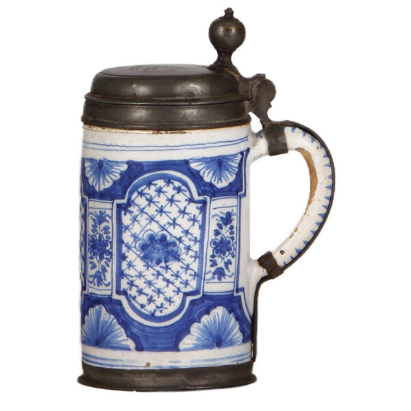 Faience Walzenkrug. 7.9", North German Walzenkrug - Image 2