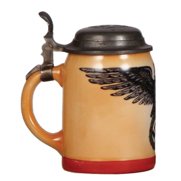 Third Reich stein, .5L, porcelain, eagle and swastika - Image 3
