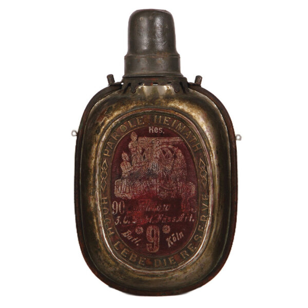 Regimental flask, .25L, Fuss Artl. Nr. 9, Köln, 1890 - 1893