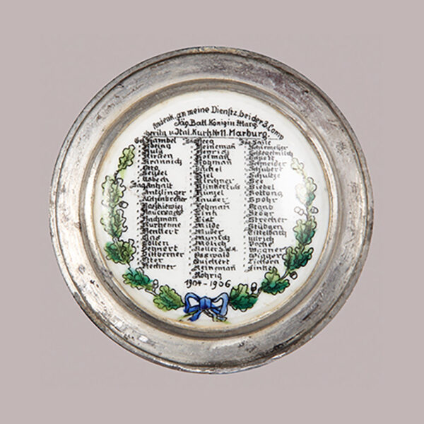Regimental stein, .5L, 3. Komp., Jäger Batl. Nr. 11, Marburg, 1904 - 1906 - Image 5