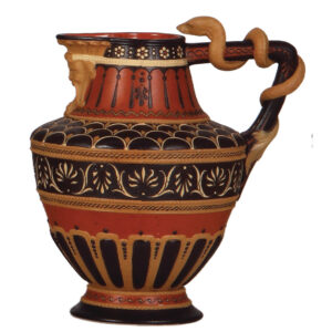 Mettlach pitcher, 7.2" ht., 2258