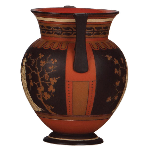 Mettlach vase, 7.3" ht., 2175, etched - Image 3