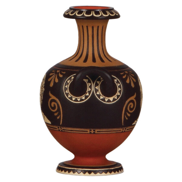 Mettlach vase, 6.4" ht., 2174, etched - Image 2