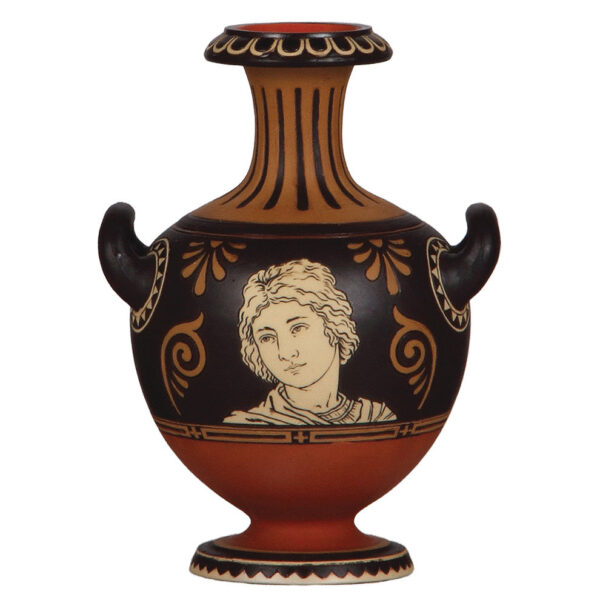 Mettlach vase, 6.4" ht., 2174, etched - Image 3