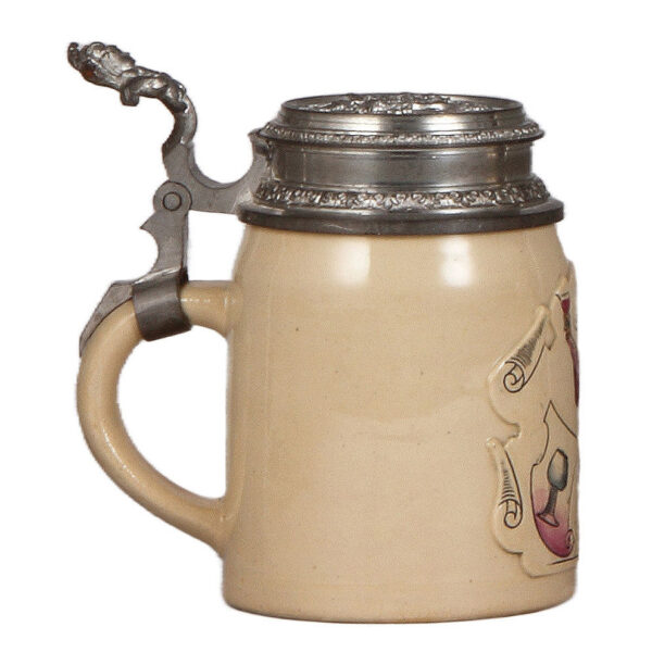 Pottery stein, .5L, 10. Deutsches Bundesschiessen, Berlin, 1890 - Image 3