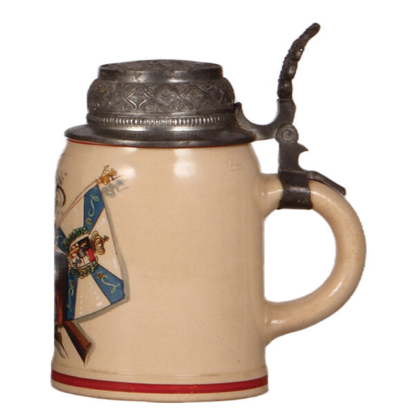 Regimental stein, .5L,  bayr. Inft. Regt. Nr. 9 - Image 2