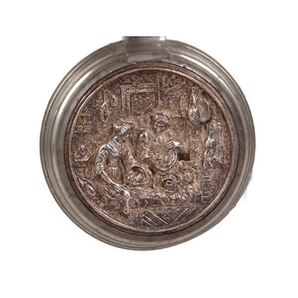 Stoneware stein, 1.0L, marked Saeltzer - Image 5