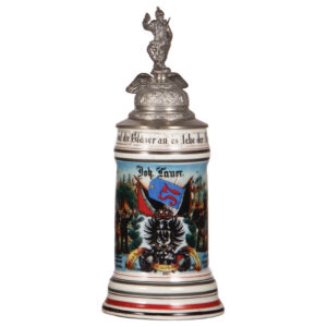 Regimental stein, .5L,  Inft. Regt. 57, Wesel, 1903