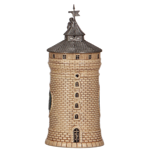 Character stein, .5L,  Nürnberg Tower, Deutsches Turnfest, 18 - 22 Juli, 1903, Vater Jahn - Image 3