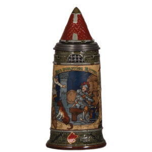 Mettlach stein, 1.0L, 2382, by H. Schlitt