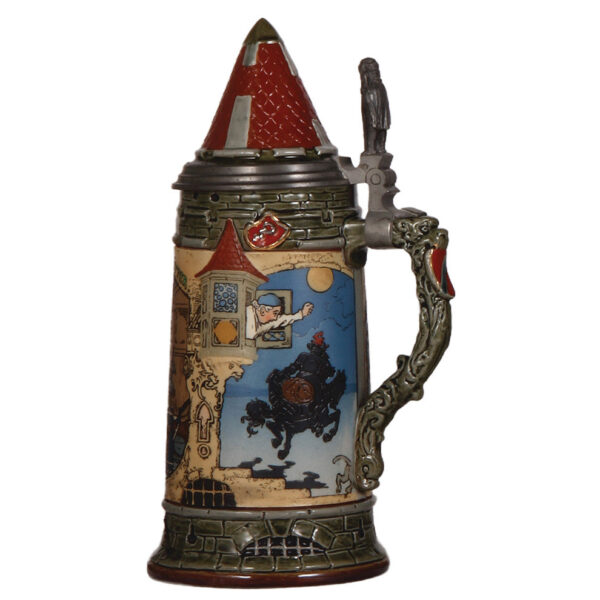 Mettlach stein, 1.0L, 2382, by H. Schlitt - Image 2