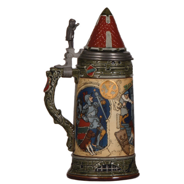 Mettlach stein, 1.0L, 2382, by H. Schlitt - Image 3